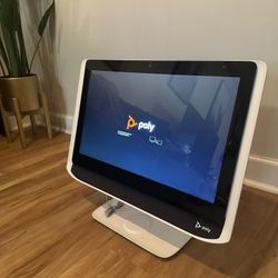 Poly Studio P21 Personal Meeting Display — 21” 1080p Monitor, Cam, Speakers, Lighting