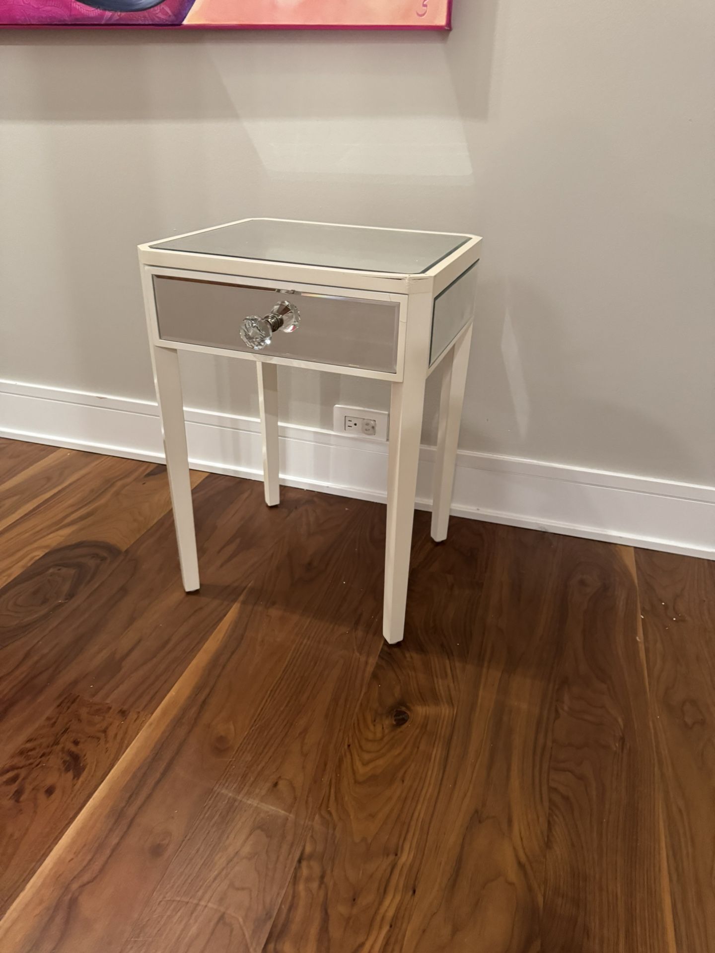 Mirrored Side Table / Nightstand