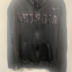 Nike Georgia Men’s Full Zip Black Hoodie, L