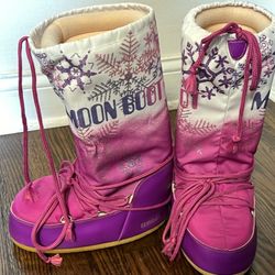 Moon Boot Tecnica Original Snow Winter Warm Boots Black Sz 39-41