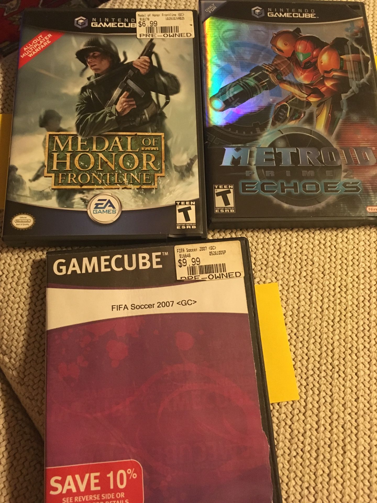 GameCube games $9 each