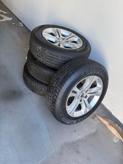 Dodge 17" Wheels with Atlas Force HP 215/65R17 Tires - Set of 4