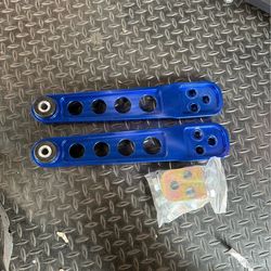 Open box 2001 to 2005 Honda Civic ES / EM / EP3 Aluminum Rear Suspension Lower Control Arms (Blue) 02 03 04