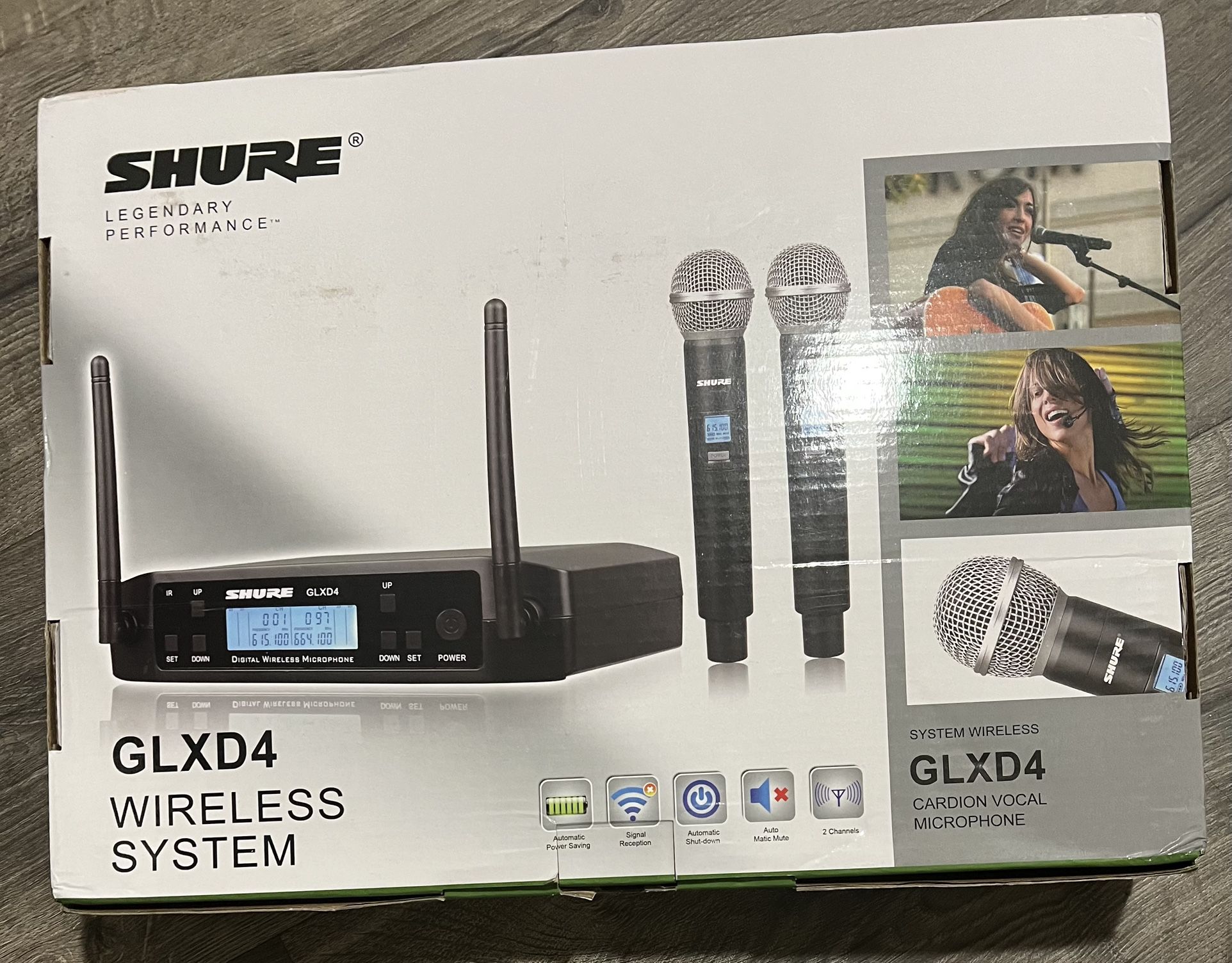 GLXD4 Dual Channel Wireless Microphone With 2 Beta58