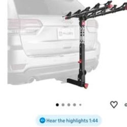 Allen Sports Deluxe+ Locking Quick Release 5-Bike Carrier for 2 in. Hitch, Model 850QR,Black