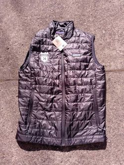 New w/ Tags! Men's Patagonia Nano Puff Insulated Black Vest  Size Small