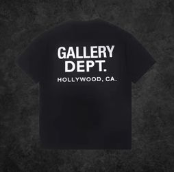 Gallery Dept. Black cotton t shirt