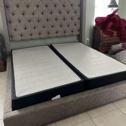 King Frame Bed With Box spring 