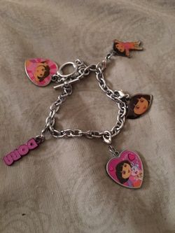 Girls Dora charm bracelet