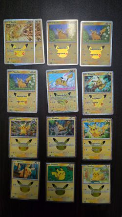 Pokemon 30th pikachu's card
