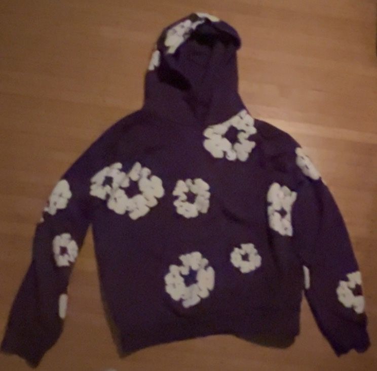 Purple Denim Tears Hoodie Size Large