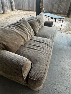 Large size tan fabric seats