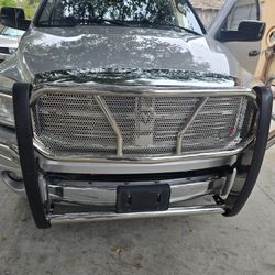 Westin HDX Grille Guard with Punch Plate - Polished Stainless Steel