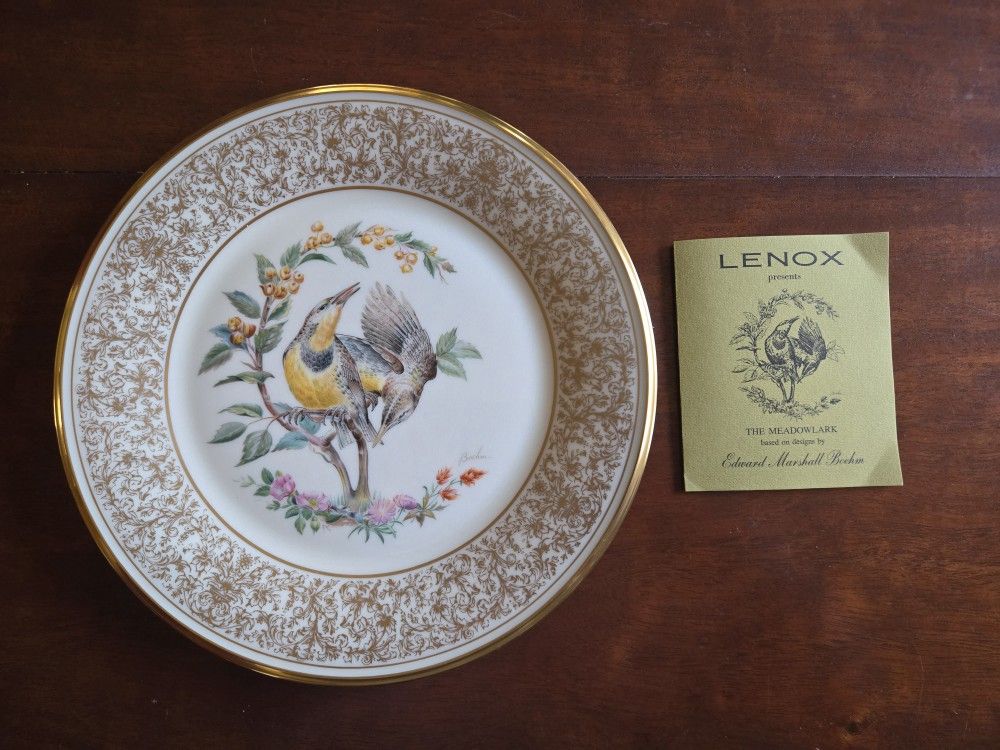 Original Lenox China -Boehm Meadowlark