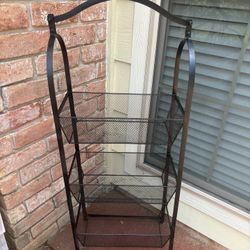 BlackWrought Iron Basket Stand 49 X 19