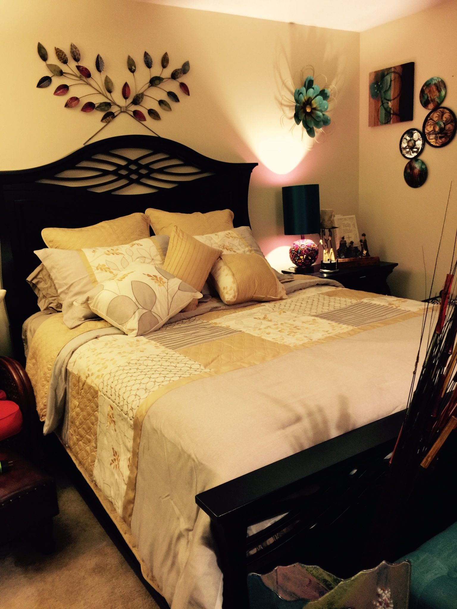 Queen Size Bed, Nightstand, Chest