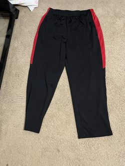 Red And Black Baggy Sweats 
