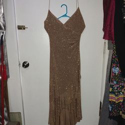 Golden sexy dress