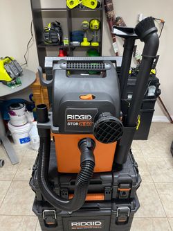 Ridgid Stor and Go 5-Gal Shop Vacuum Wet Dry Wall-Mount Vac Blower Portable
