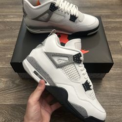 Jordan 4 Retro White Cement (2025) - Size 9, 10, 10.5, 11, 12 & 13