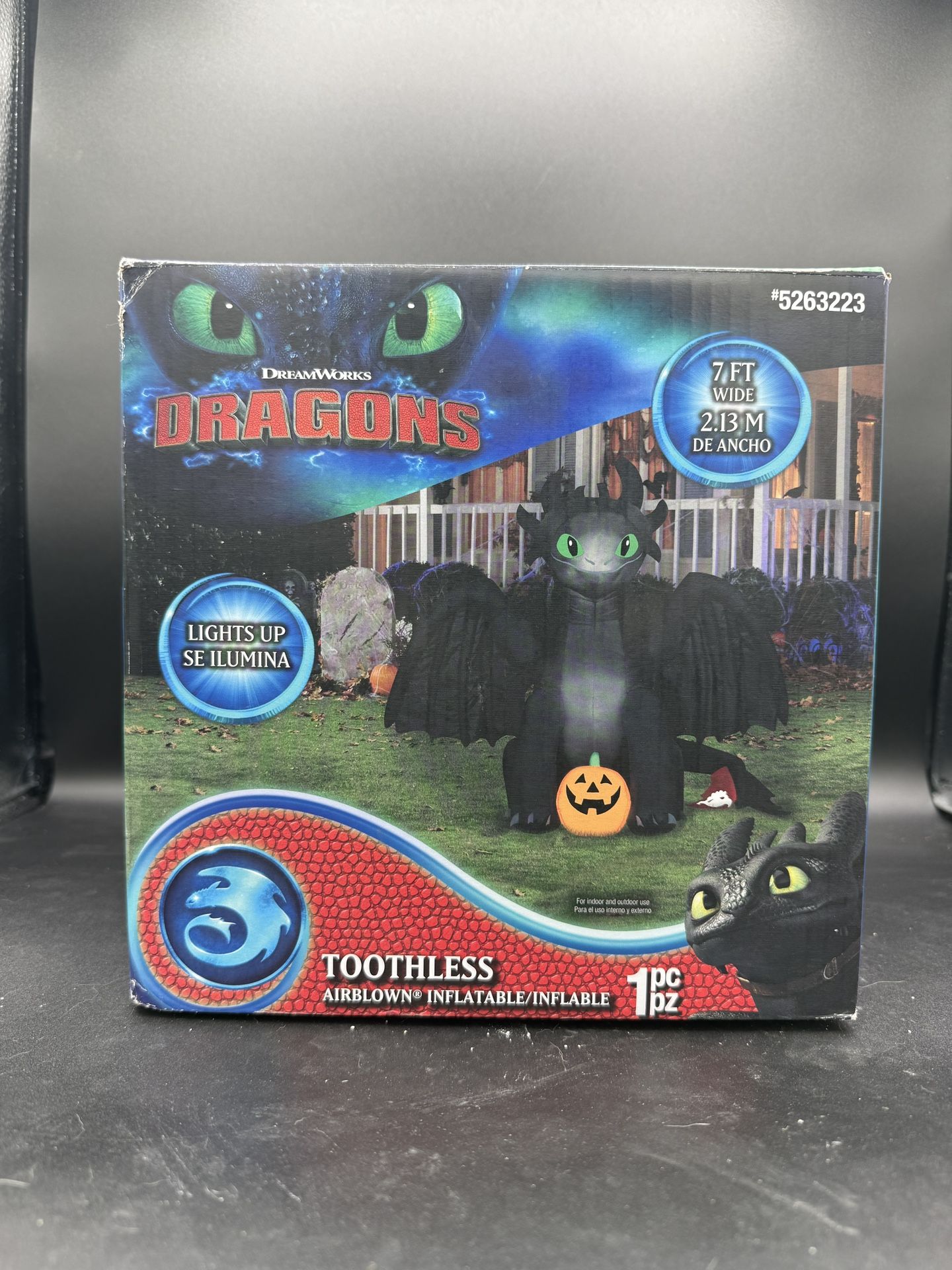 Gemmy - How to Train Your Dragon - Toothless Halloween Inflatable 7ft #(contact info removed)