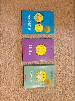 Kids - Tweens Graphic Novels | “Guts” “Smile” “Sisters” by Reina Telgemeier