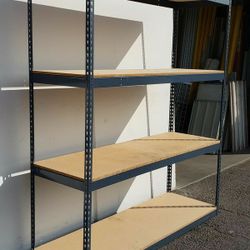 Warehouse Shelving 72 in Wide x 24 in D Boltless Industrial Steel Metal Shelf Racks New Easy To Assemble Diy Delivery Available 