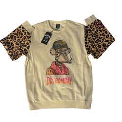 Death Row Records "Dr. Bombay" size 2XLARGE Velour Crewneck Shirt