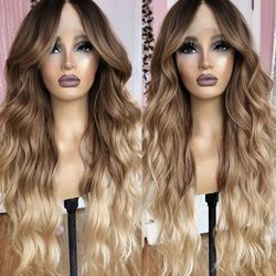 Ombre lace front wig