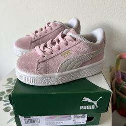 Pink Puma Baby Toddler Size 4 Shoes