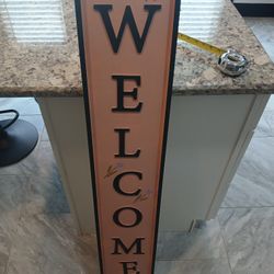WELCOME SIGN HANDMADE