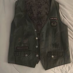 Affliction Black Premium Vest Size L