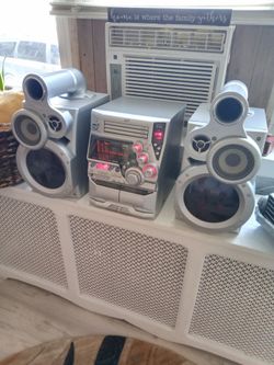 JVC  MX  GT80 mini system 350 watt metallic gray