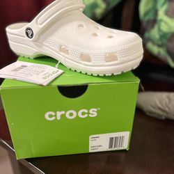 Classic White Crocs 