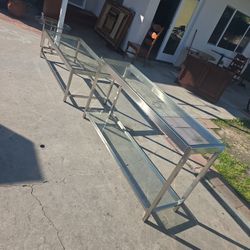 Glass Top Tables Set 