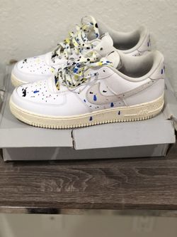 Air Force 1 ‘07 LV8 Paint Splatter Size 10.5 With The Original B