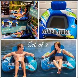 New in Box 2-Pack River Run River Tubes / Inflatable Pool Floats (Multiple in Stock)