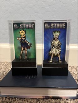 Doctor Stone collectible pins (display box not opened)
