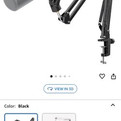 FIFINE K688 Podcast Microphone Kit, USB/XLR Dynamic Microphone with Boom Arm for PC/XLR Mixer, Gaming Mic with Mute Button, Headphone Jack for Vocal, 