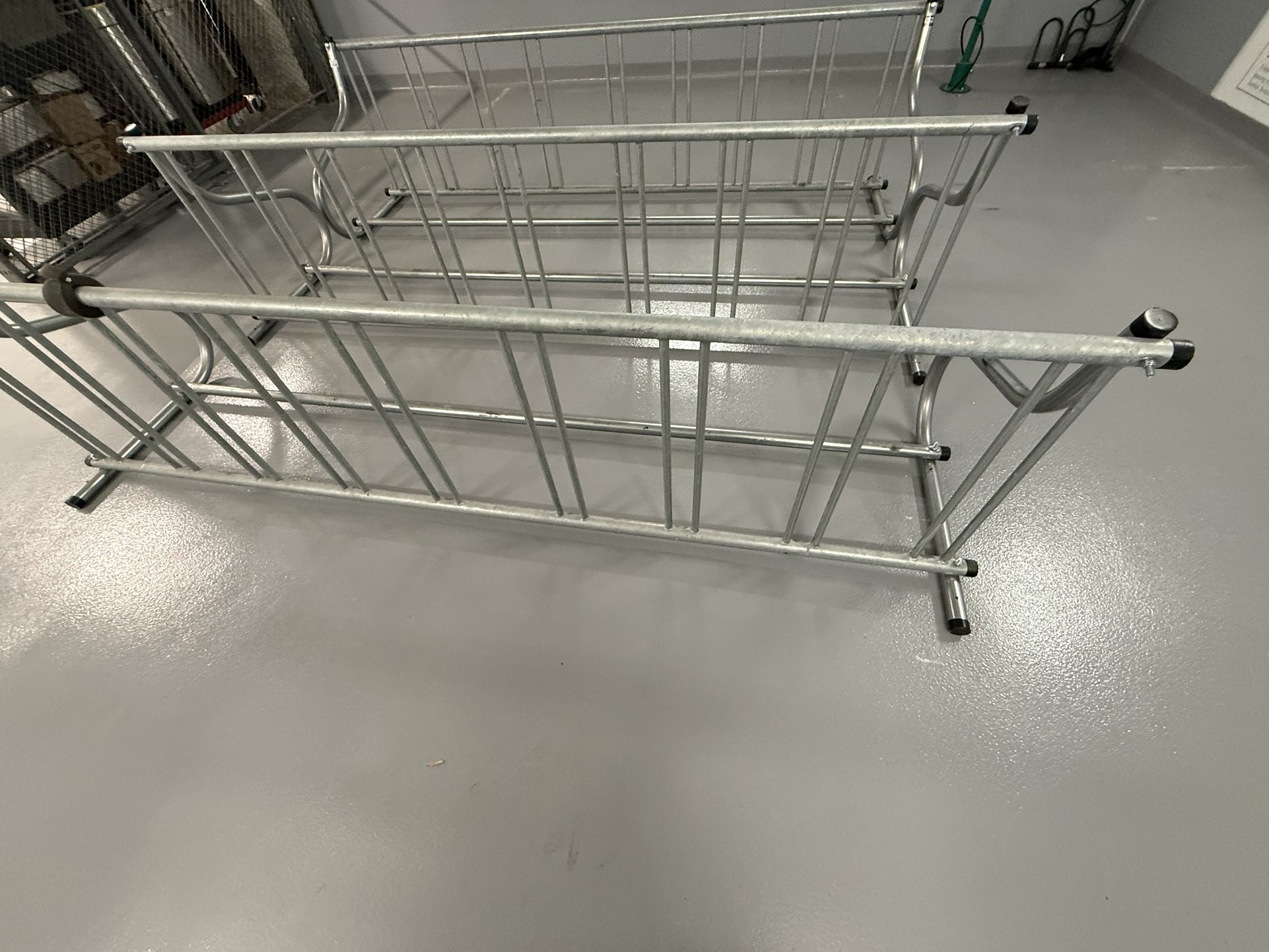 3 Bike Racks,  9 Spots Each One