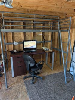 Loft Bed, Desk w/ Chair and HP All in one Desktop PC