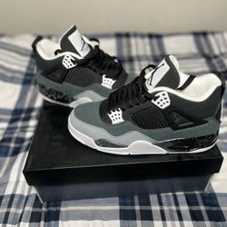 🔥 Nike Air Jordan 4 Retro “Black/Anthracite” – Size 9 (Men) – NEW 🔥