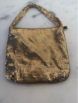 Gold mesh purse by Club Monaco