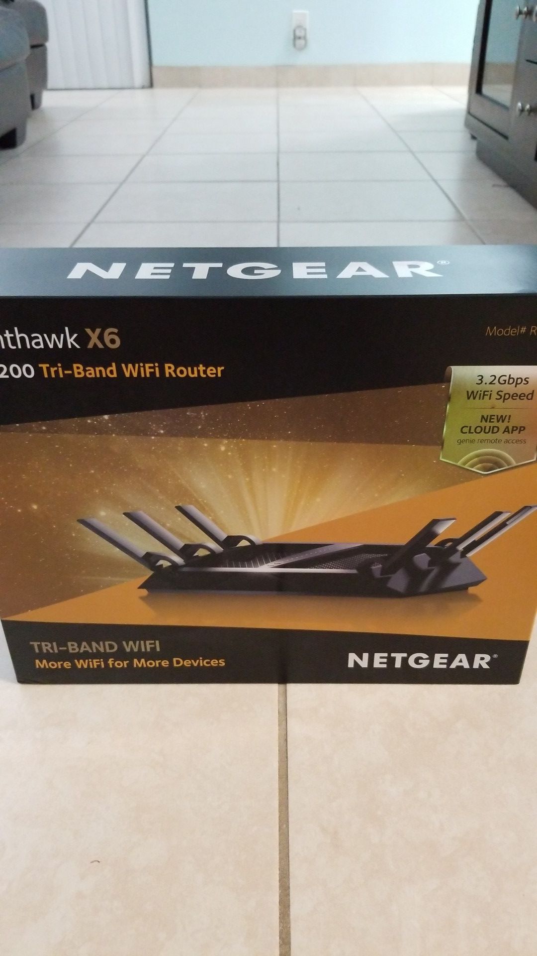 Netgear Nighthawk X6 AC3200 Tri-Band Wifi Router (Model# R8000)