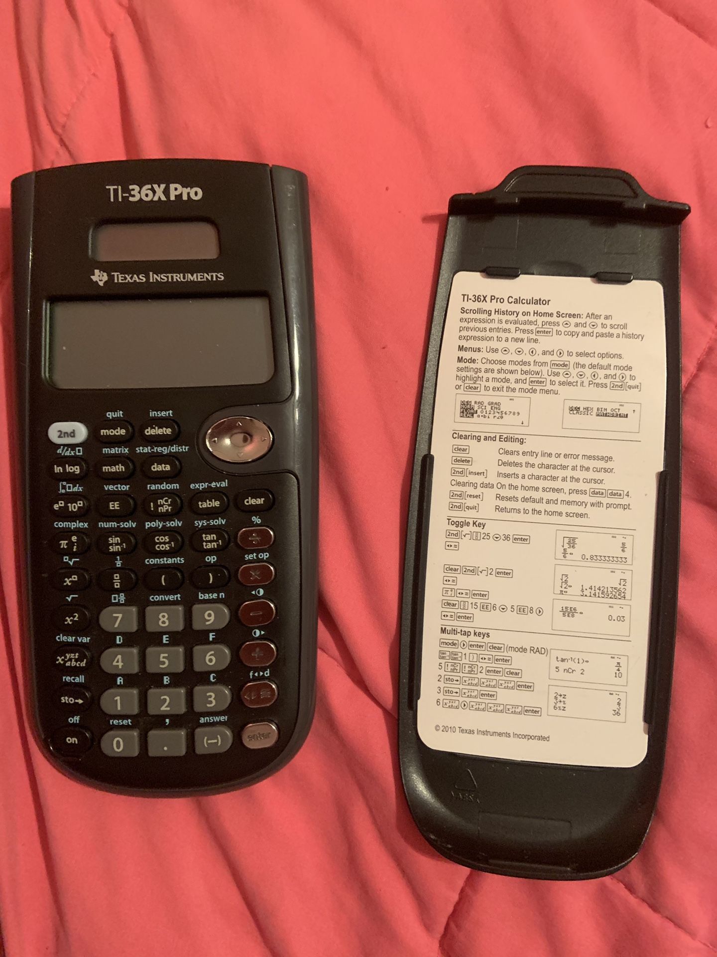 Graphing calculator/TI-36X PRO