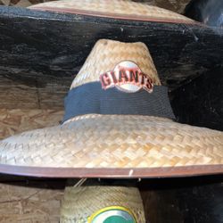 Straw hats 20$ each Giants
