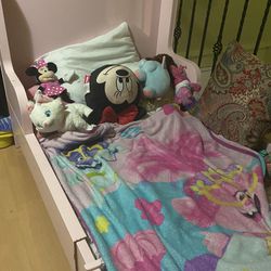 Pink IKEA Toddler Bed 