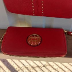 Red Purse And WALLET