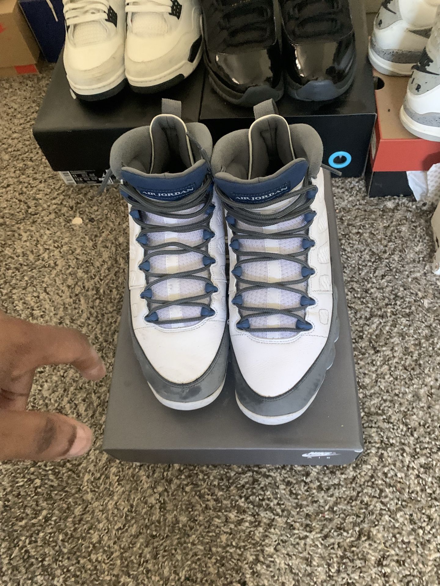 Jorden 9 flint grey size 11