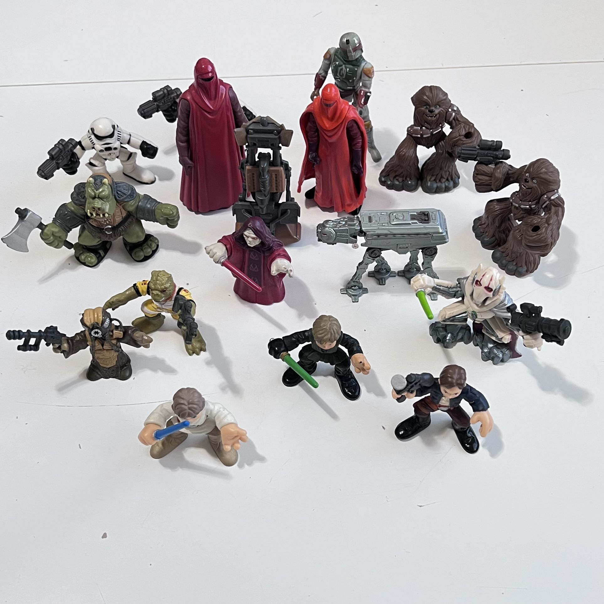 Star Wars Galactic Heroes Lot – 17 Figures & Vehicles – Playskool/Hasbro